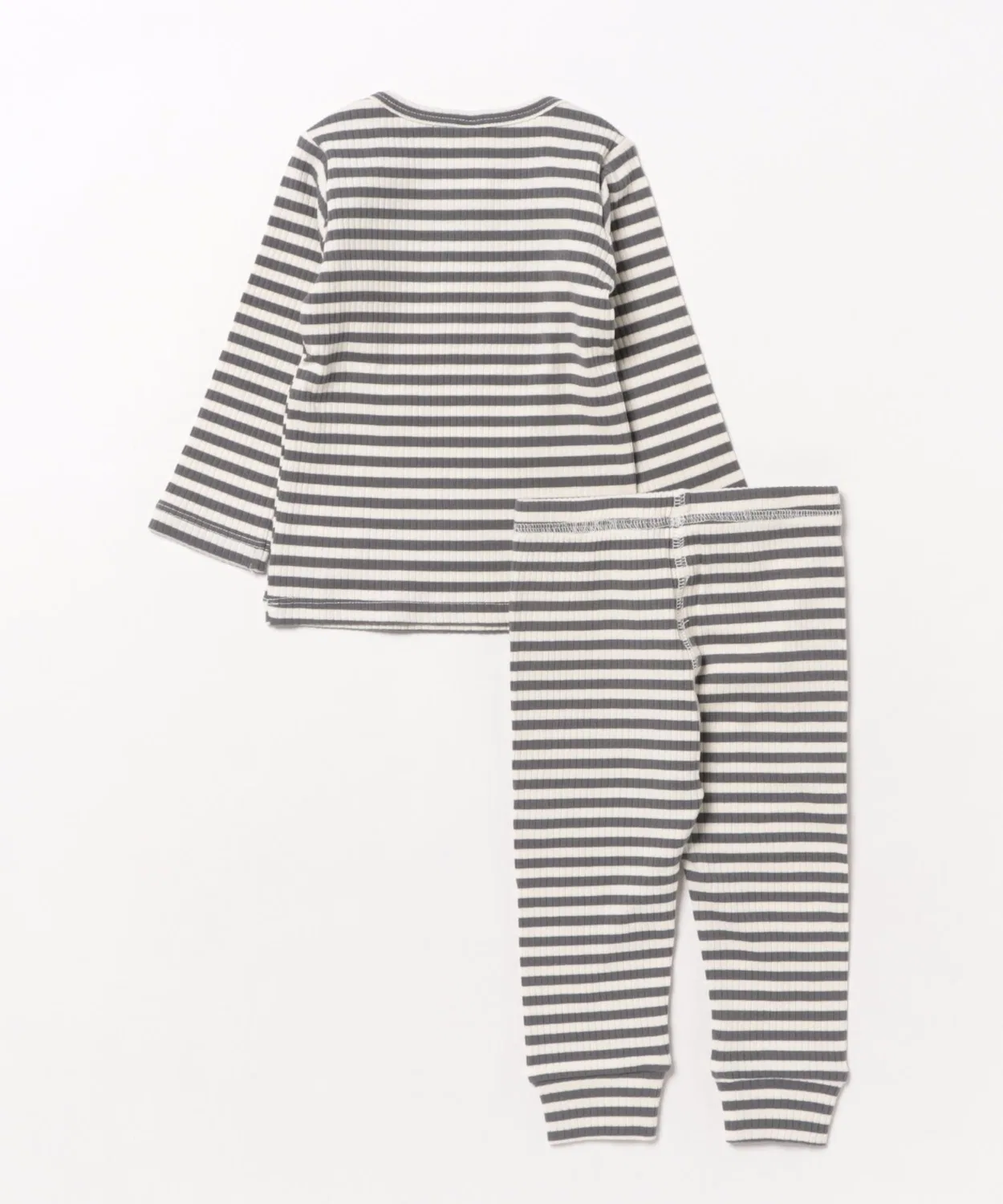 Детский комплект из лонгслива и леггинсов Indigo Stripe Quincy Mae, White Blue — фото 2