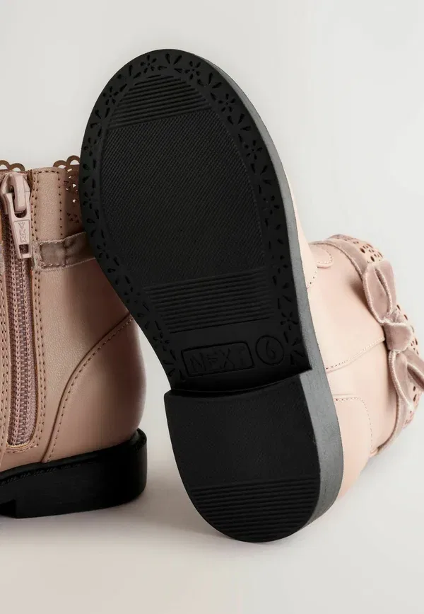 Туфли с бантом Regular fit - bow - baby shoes Next, Mink Brown, коричневый — фото 3