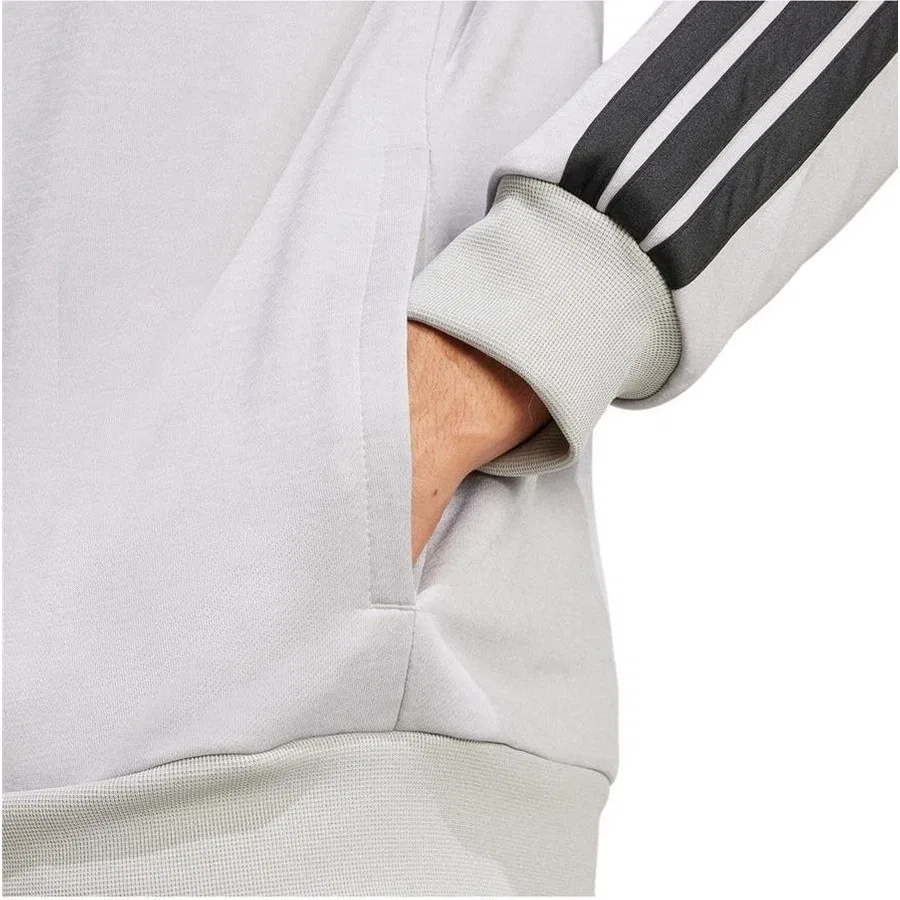 Мужской спортивный костюм с 3 полосками adidas, Серый — фото 4