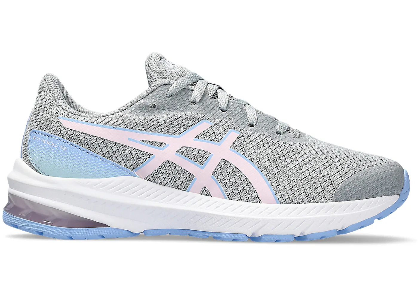 Детские кроссовки для бега с поддержкой ASICS GT-1000 12 ASICS, Piedmont Grey Cosmos