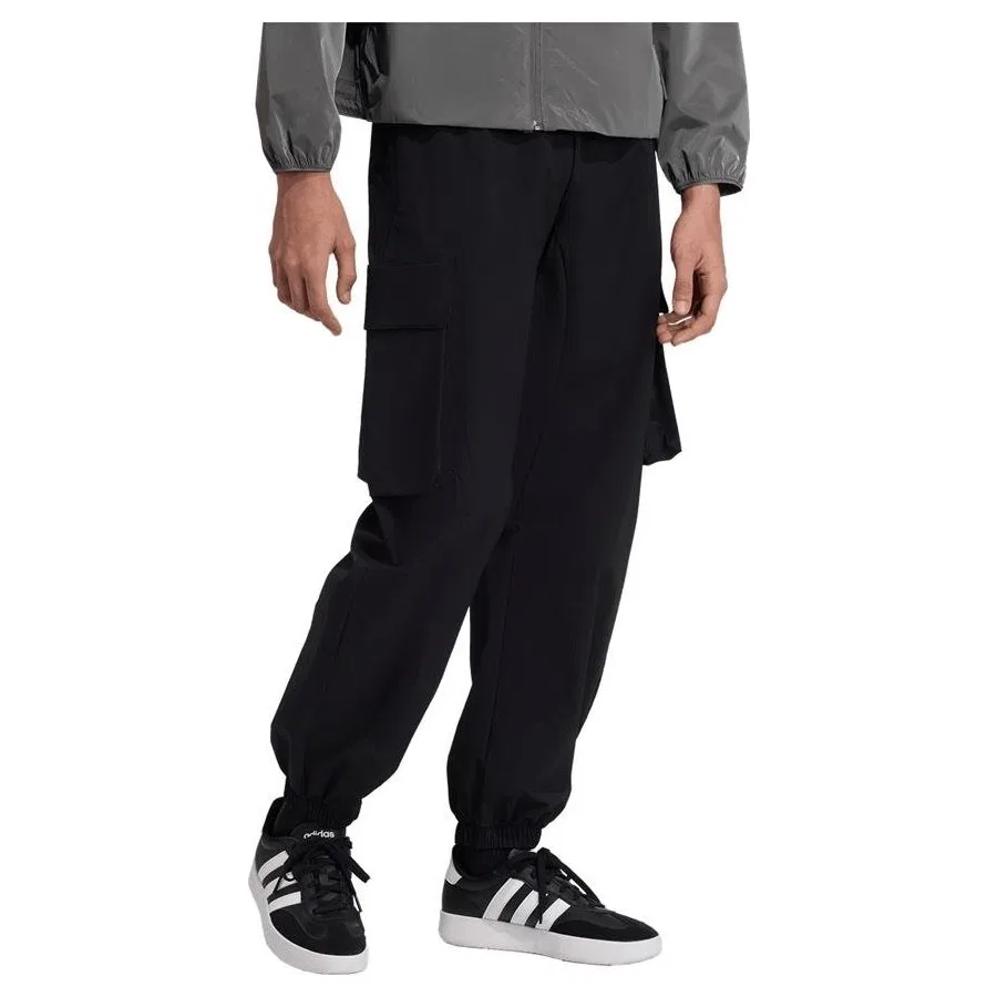Спортивные брюки с регулируемым поясом adidas, Черный — фото 4