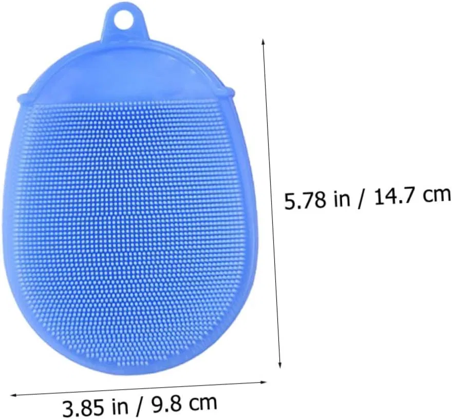 Набор из 2 силиконовых щеток для тела BESTYASH, скраб, 14.7x9.8x1 см, 120 г — фото 2