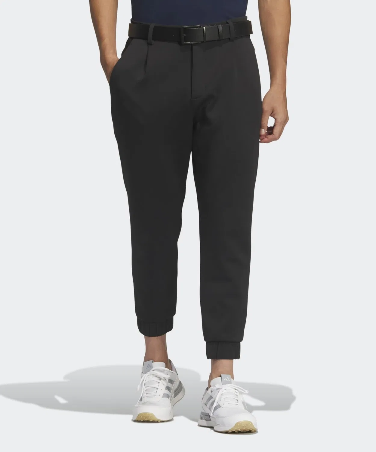 Мужские спортивные брюки с утягивающим поясом, модель JVU93, Adidas, Black