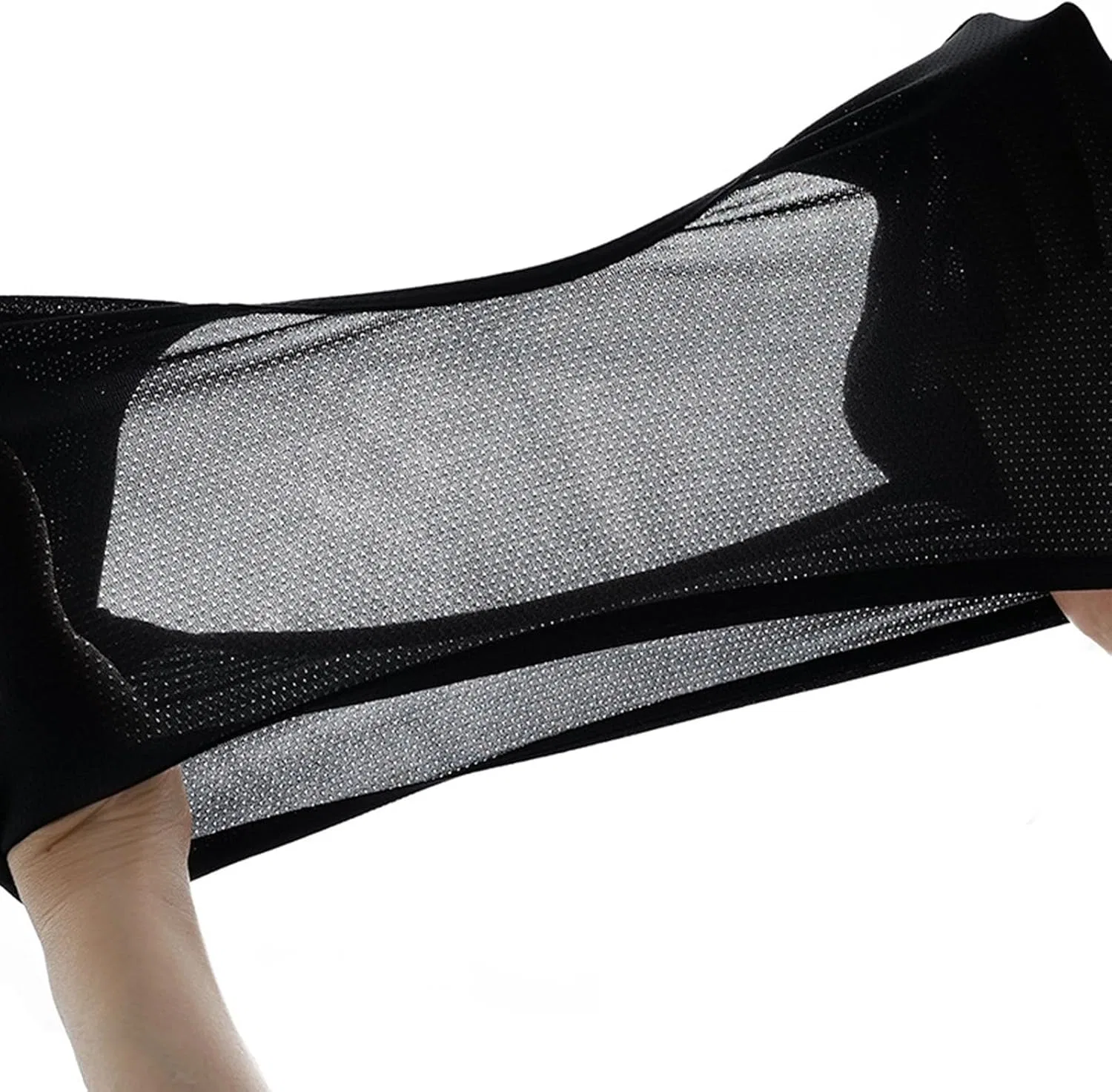 Женская футболка с сетчатой вставкой и быстросохнущей тканью Breathable Top With Underarm Pads, Black — фото 4