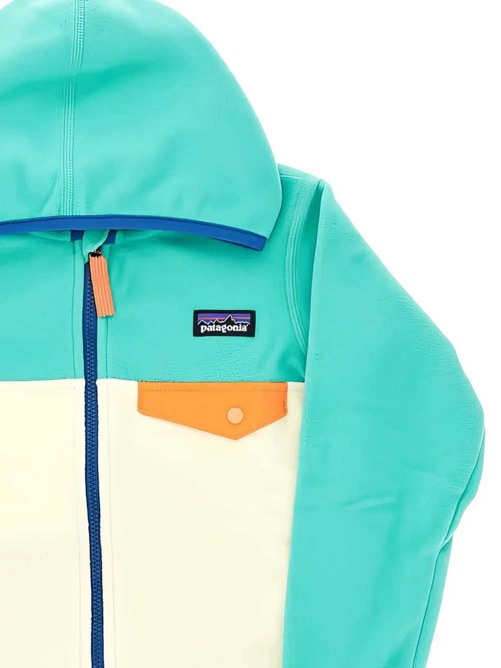 Толстовка из флиса с цветными блоками Micro d snap-t Patagonia, зеленый — фото 2