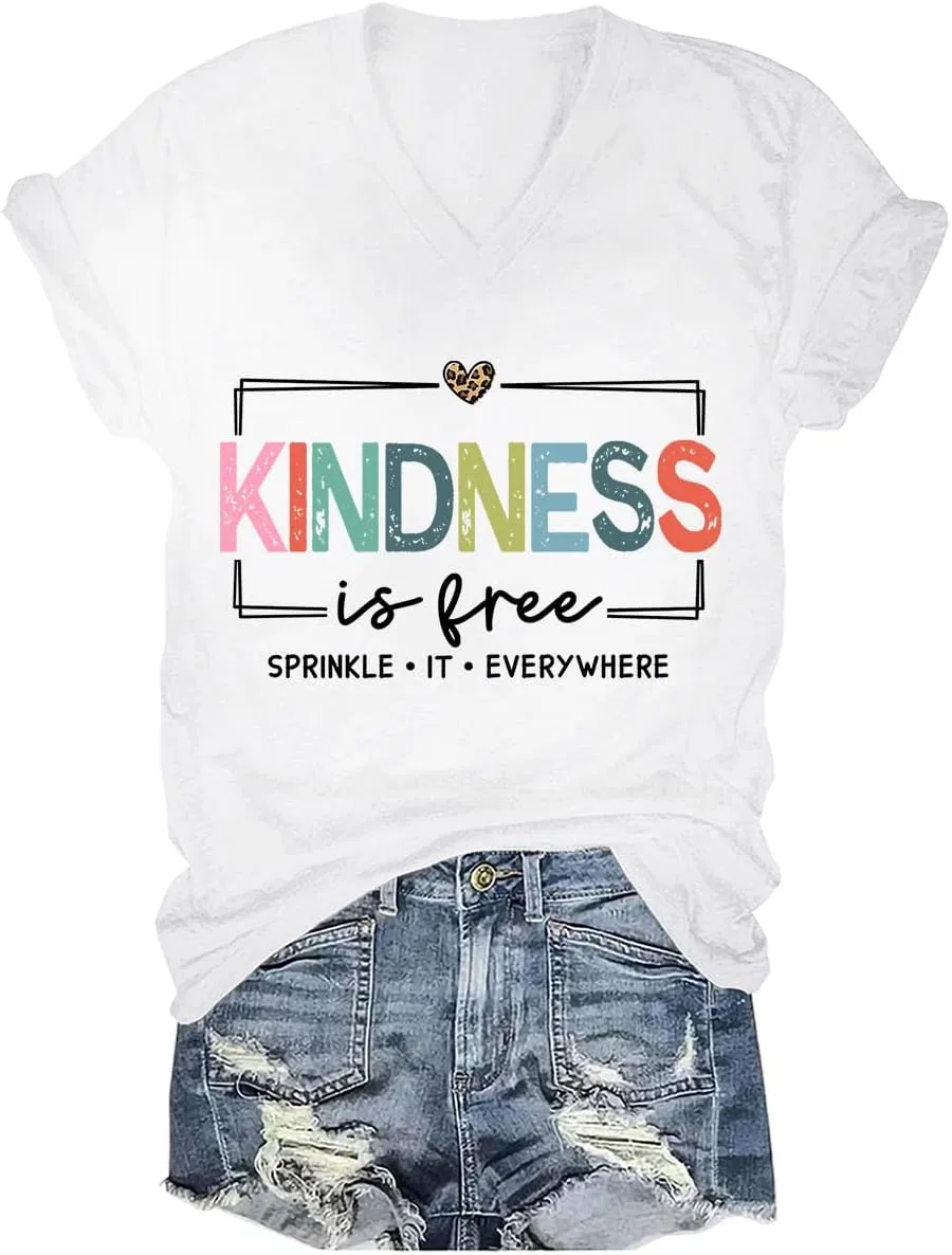 Мужская футболка с принтом Kindness is Free, Grey