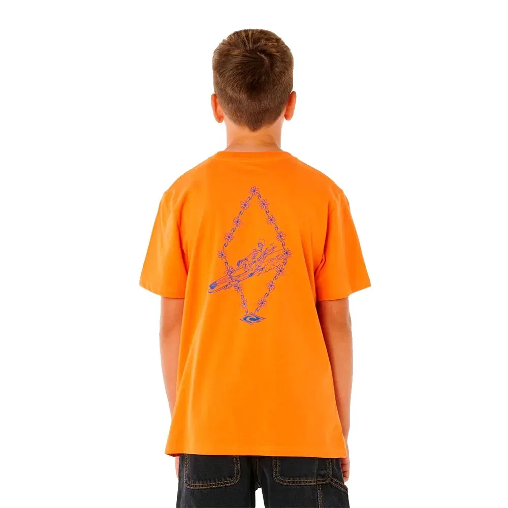 Детская футболка с принтом Eternal Shred Art Rip curl, Orange — фото 2