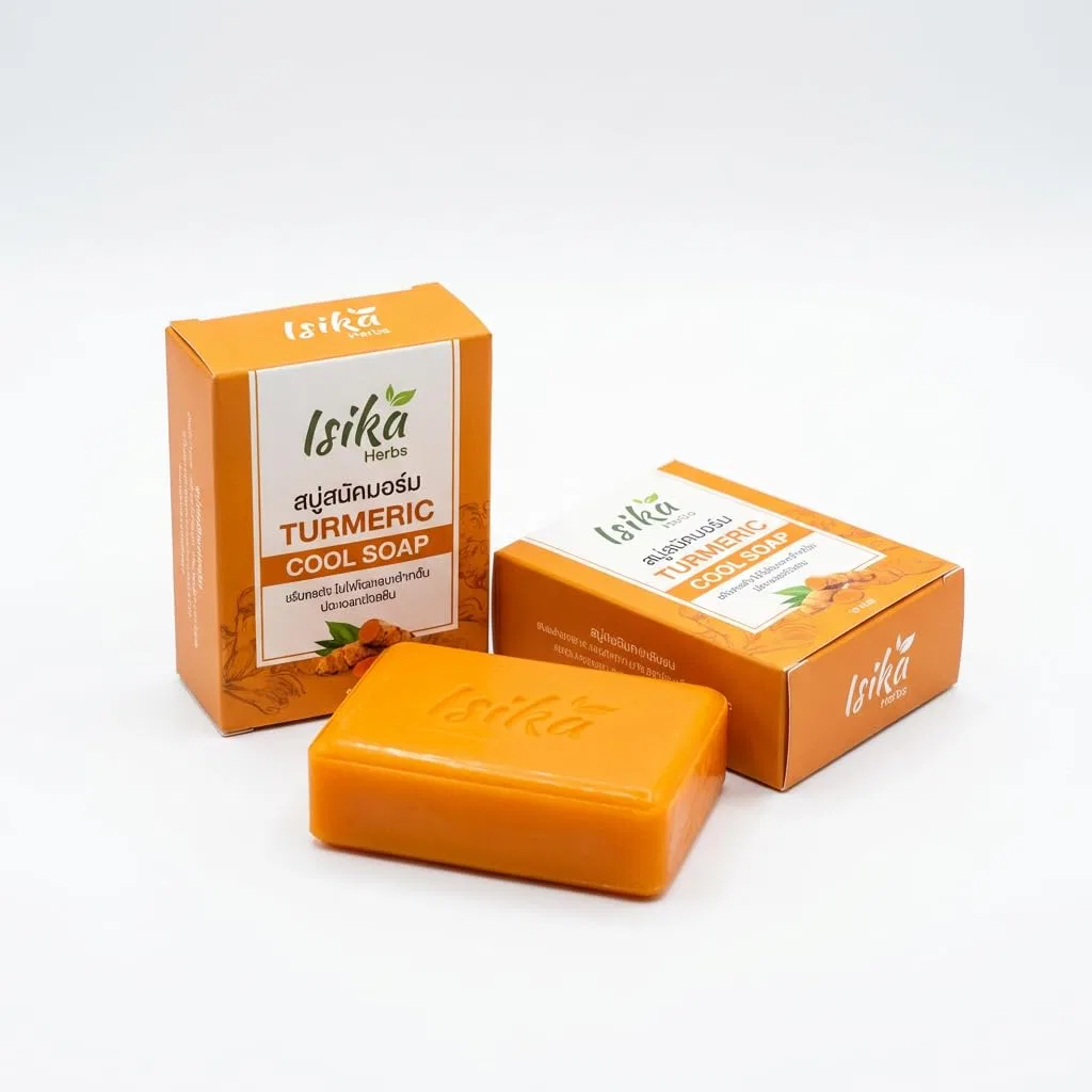 Твердое мыло с куркумой и коллагеном ALIBOOSTER, 2 шт. по 100 г, Weiß