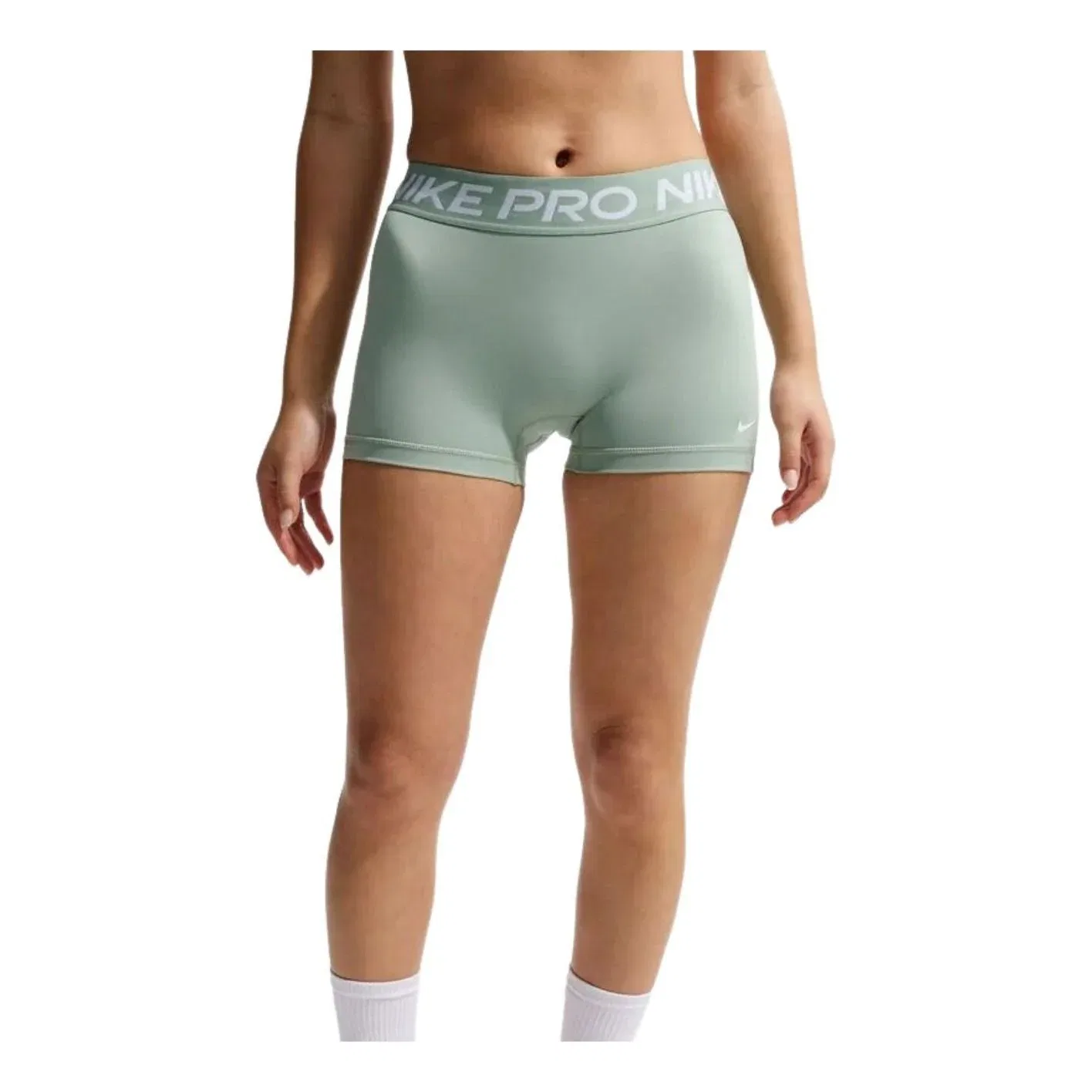 Женские шорты Pro Mid-Rise 7.5cm (approx.) Biker Shorts 'Steam White' Nike, Steam/White