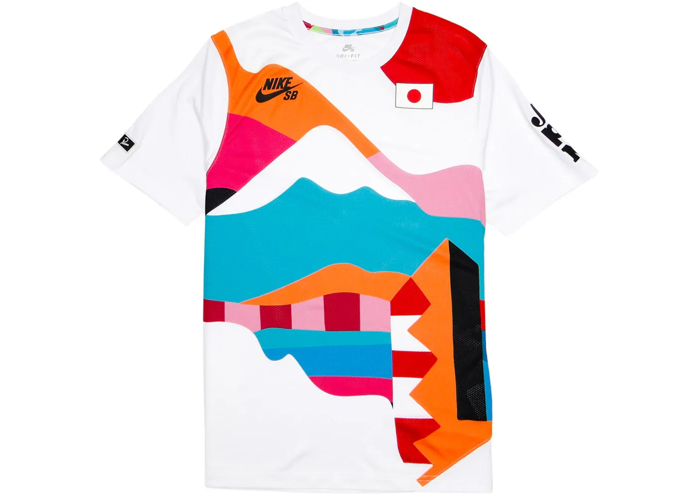 Мужская джерси с коротким рукавом Nike SB Parra Japan Federation Kit Crew Jersey Nike, White/Black