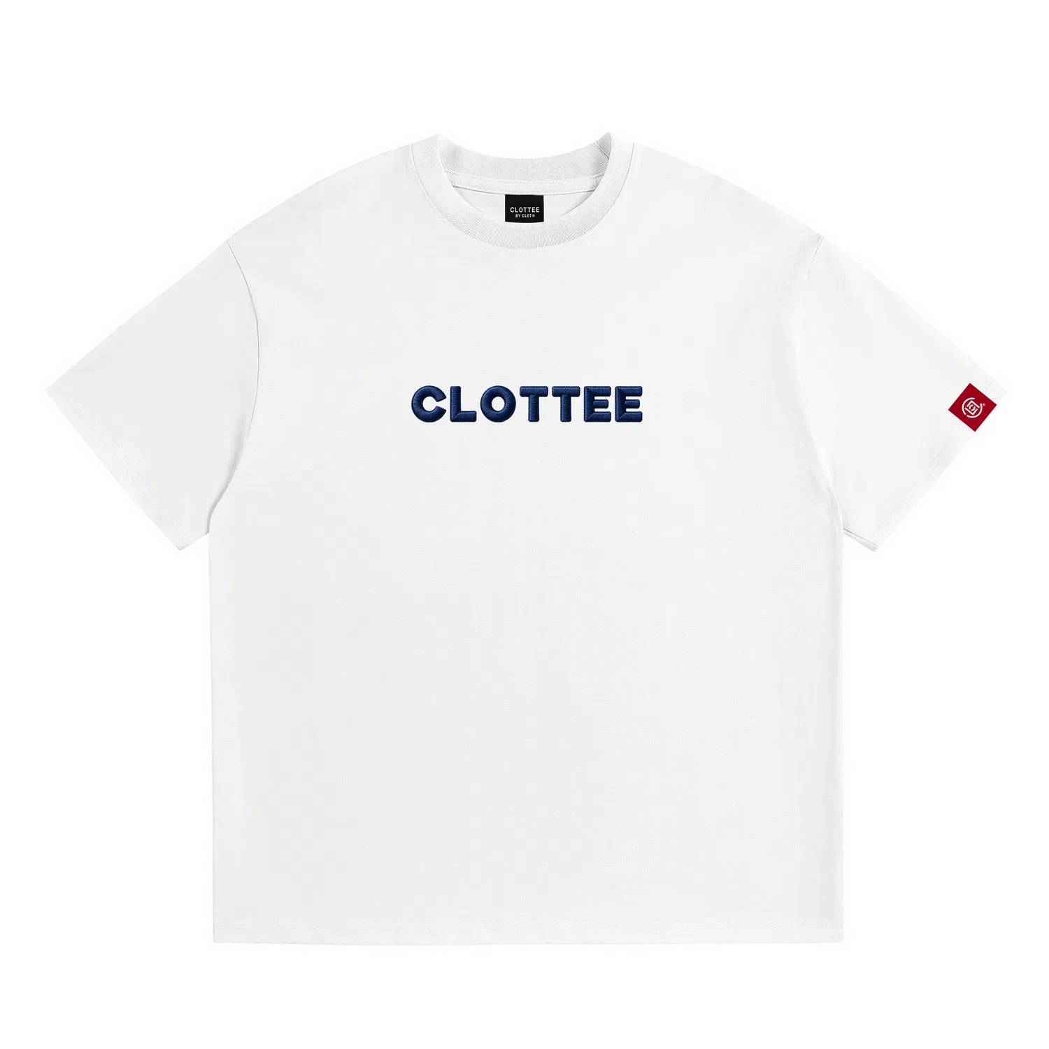 Детская футболка с коротким рукавом, прямой крой T Shirts Unisex, CLOT, White Blue