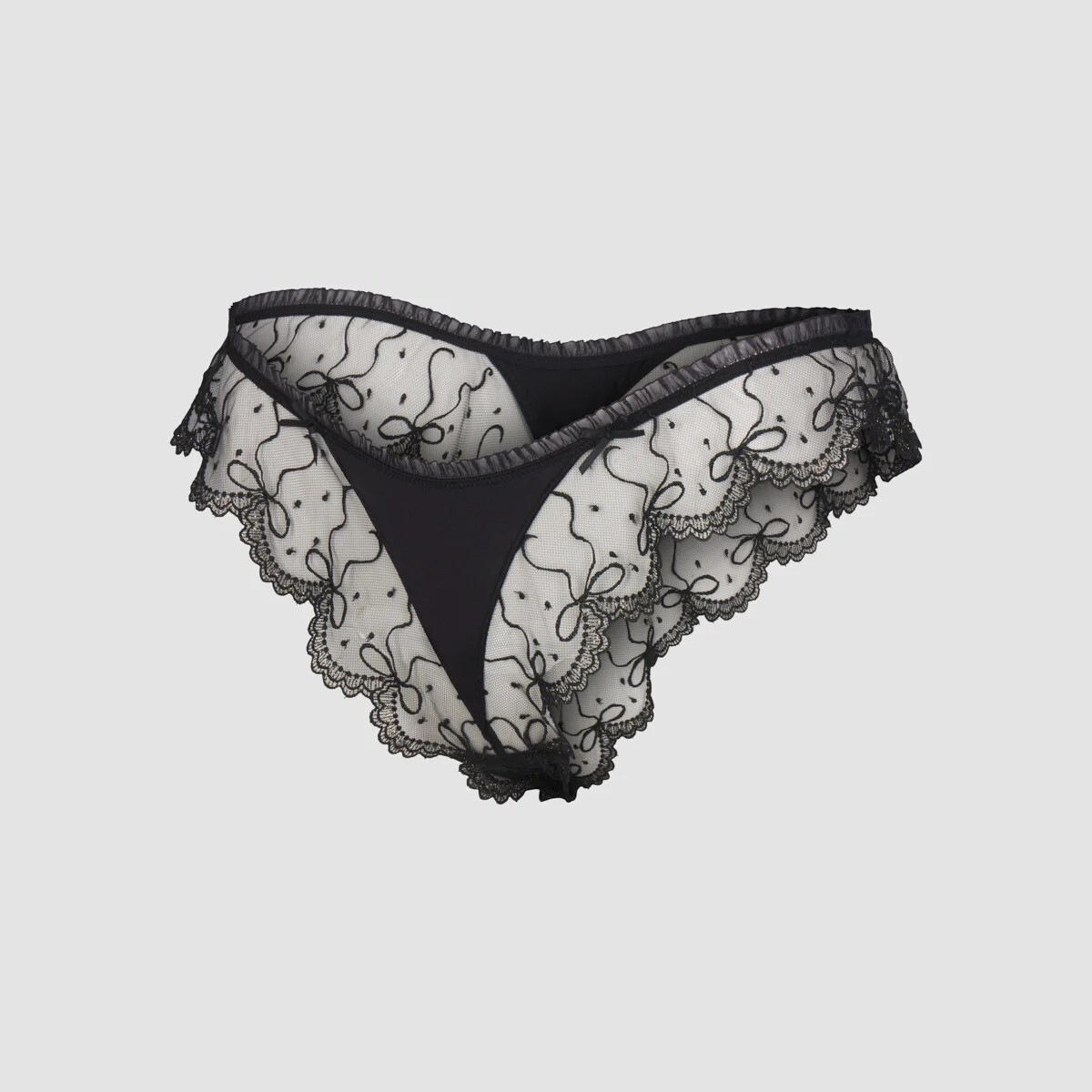 

Кружевные трусы-бразильяна Savage X Fenty Loveline, черный