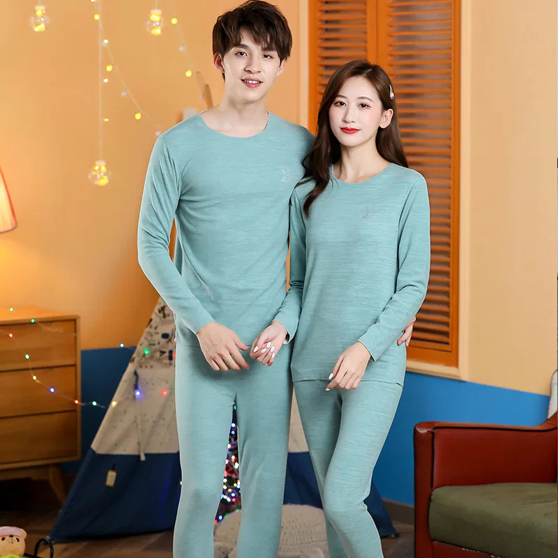 Детское термобелье Cotton Gene, Ding-Dazzling Color AB Clothing Sets (Sky Blue) — фото 4