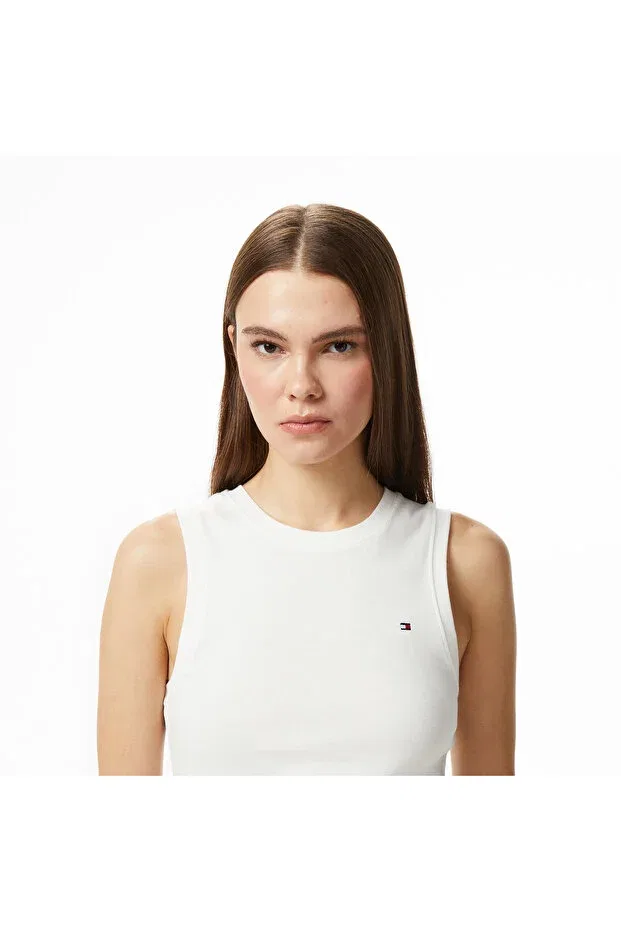 Женская футболка без рукавов Tommy Hilfiger, White — фото 4
