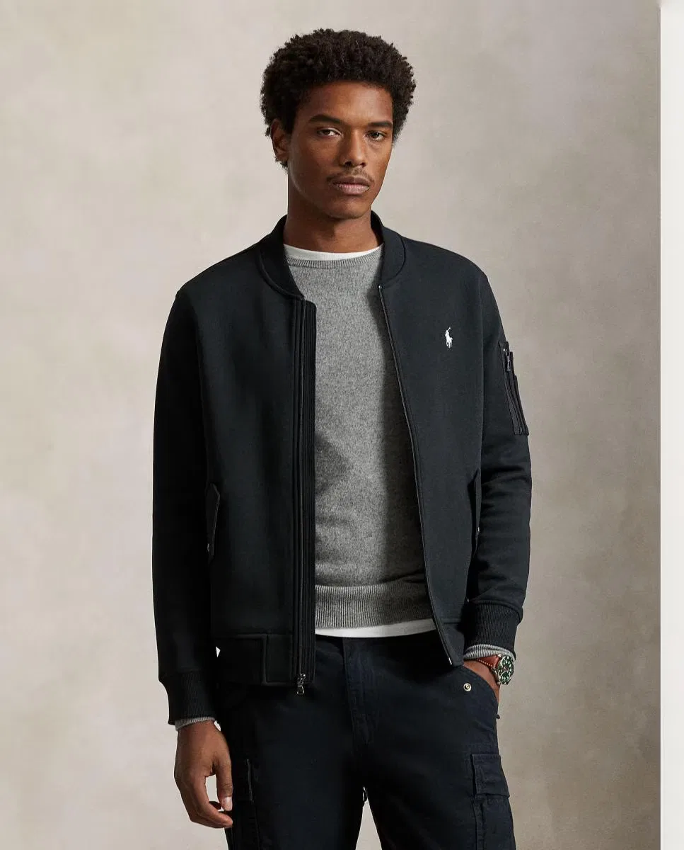Мужская куртка, Bomber Negro Polo, Polo Ralph Lauren, черный