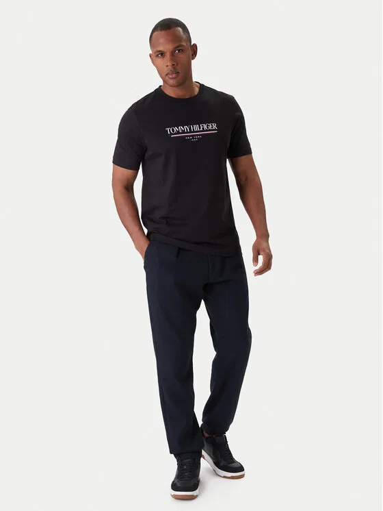 Футболка regular fit Brand Love Tommy Hilfiger, черный — фото 2