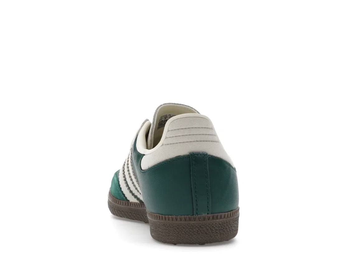 Детские кроссовки lifestyle с замшевым верхом Adidas Samba OG, Dark Green/Beige — фото 4