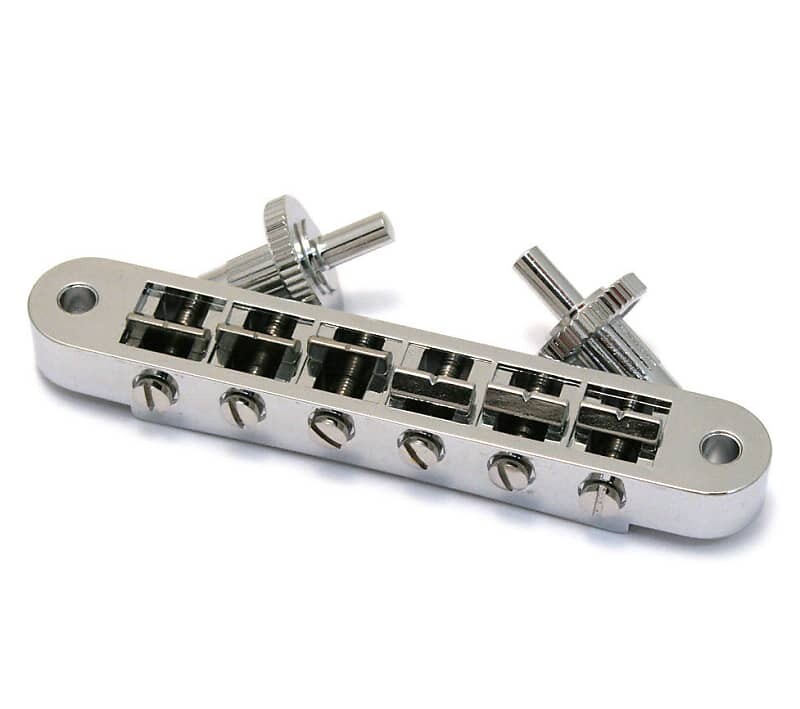 

006-2704-000 Подлинный гитарный бридж Gretsch Chrome Electromatic AOM 006-2704-000 Genuine Gretsch Nashville Chrome Electromatic AOM Guitar Bridge