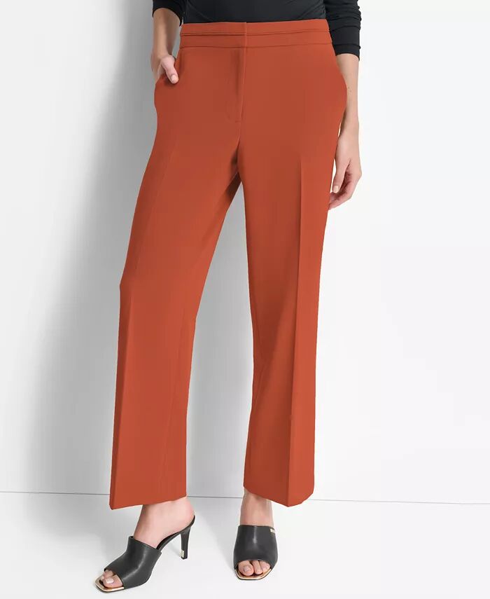 

Широкие брюки Petite с резинкой на талии DKNY, оранжевый
