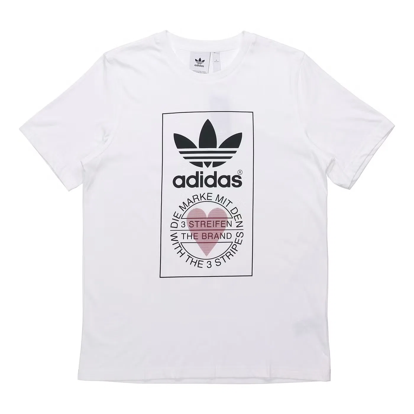 Футболка с принтом Originals Love Printing Adidas, белый