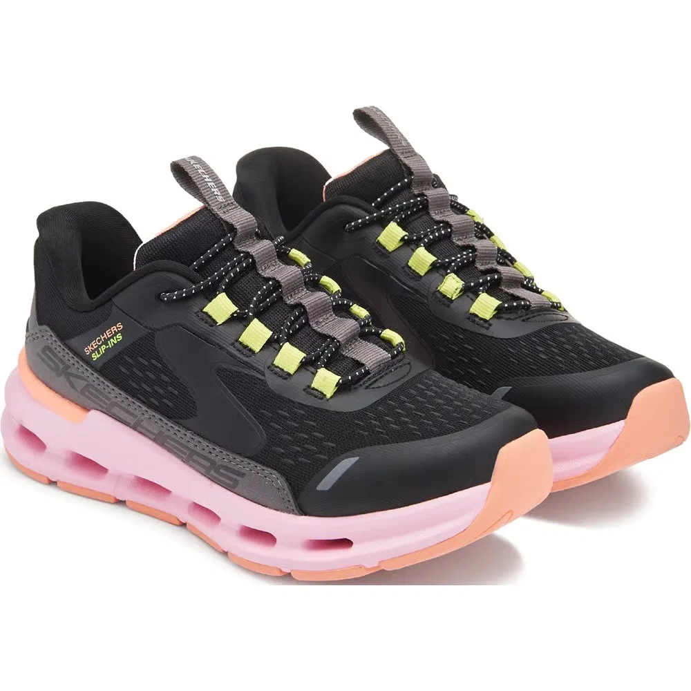 Детские кроссовки Glide Step Skechers, Black/Pink Multi