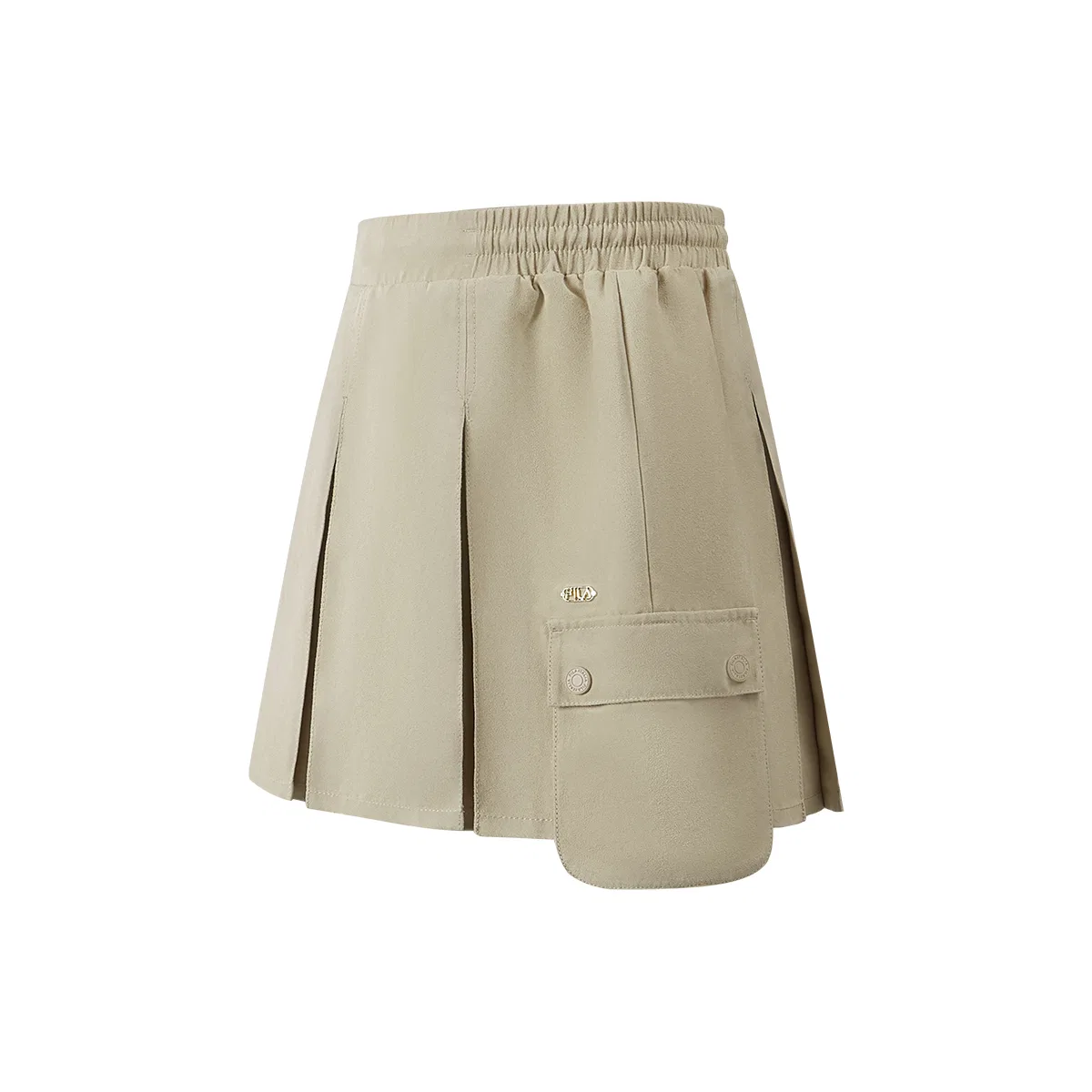 Детская юбка в стиле кэжуал с принтом FILA KIDS, Light Mango Khaki — фото 4