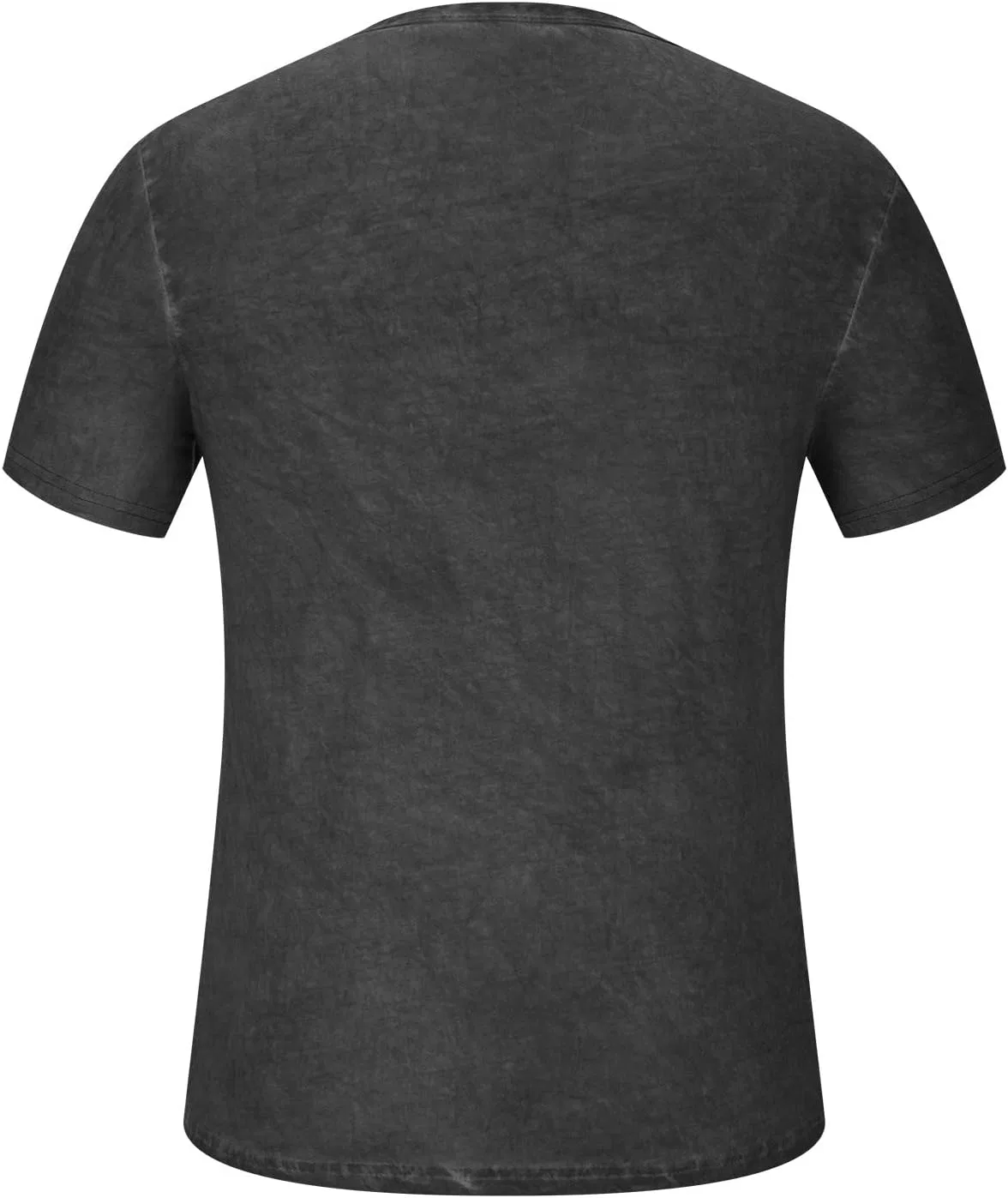 Мужская повседневная футболка с пуговицами Henley, Dark Gray — фото 3