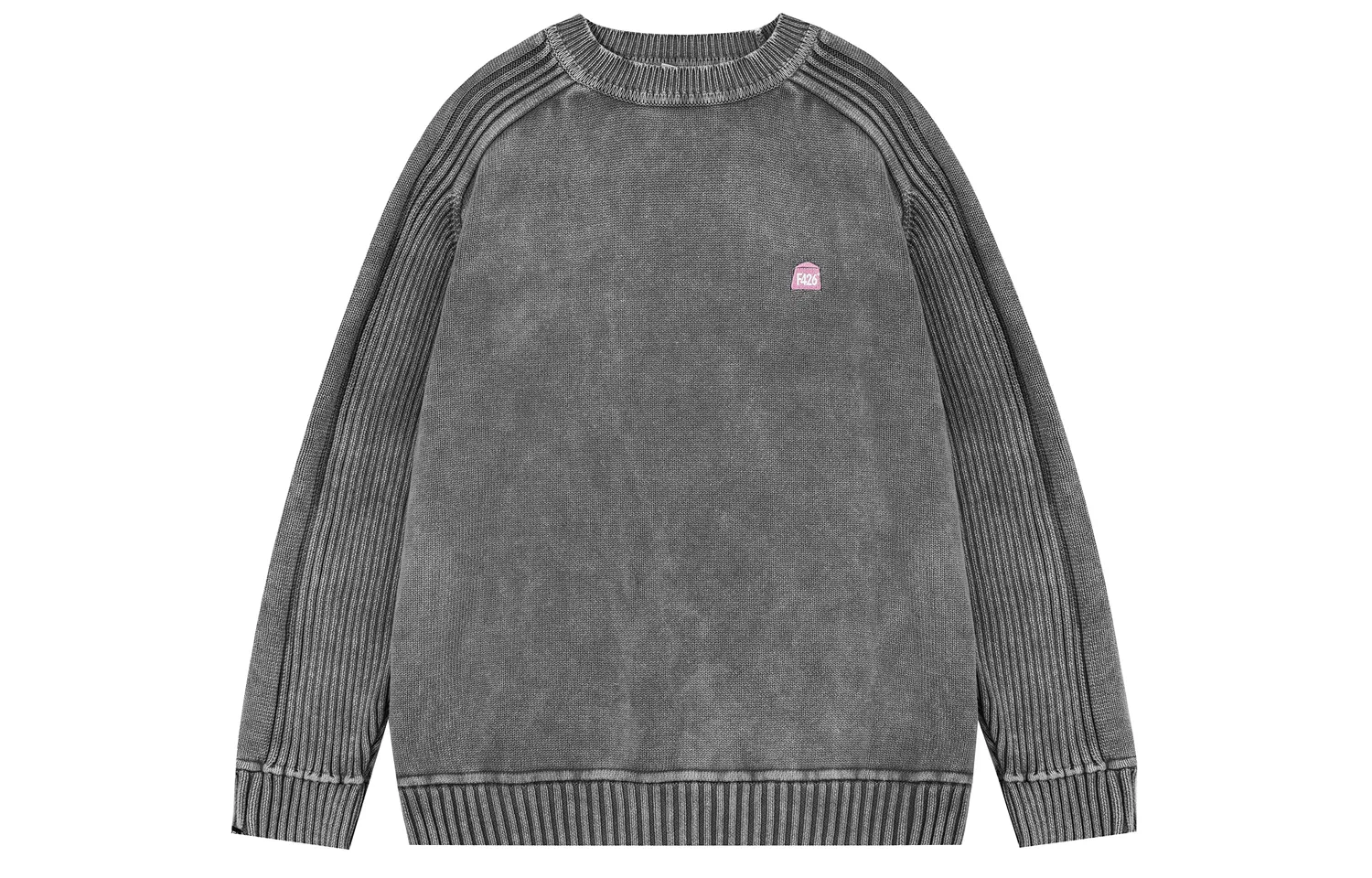 Детский свитер без пола с круглым вырезом F426, Light Gray — фото 4