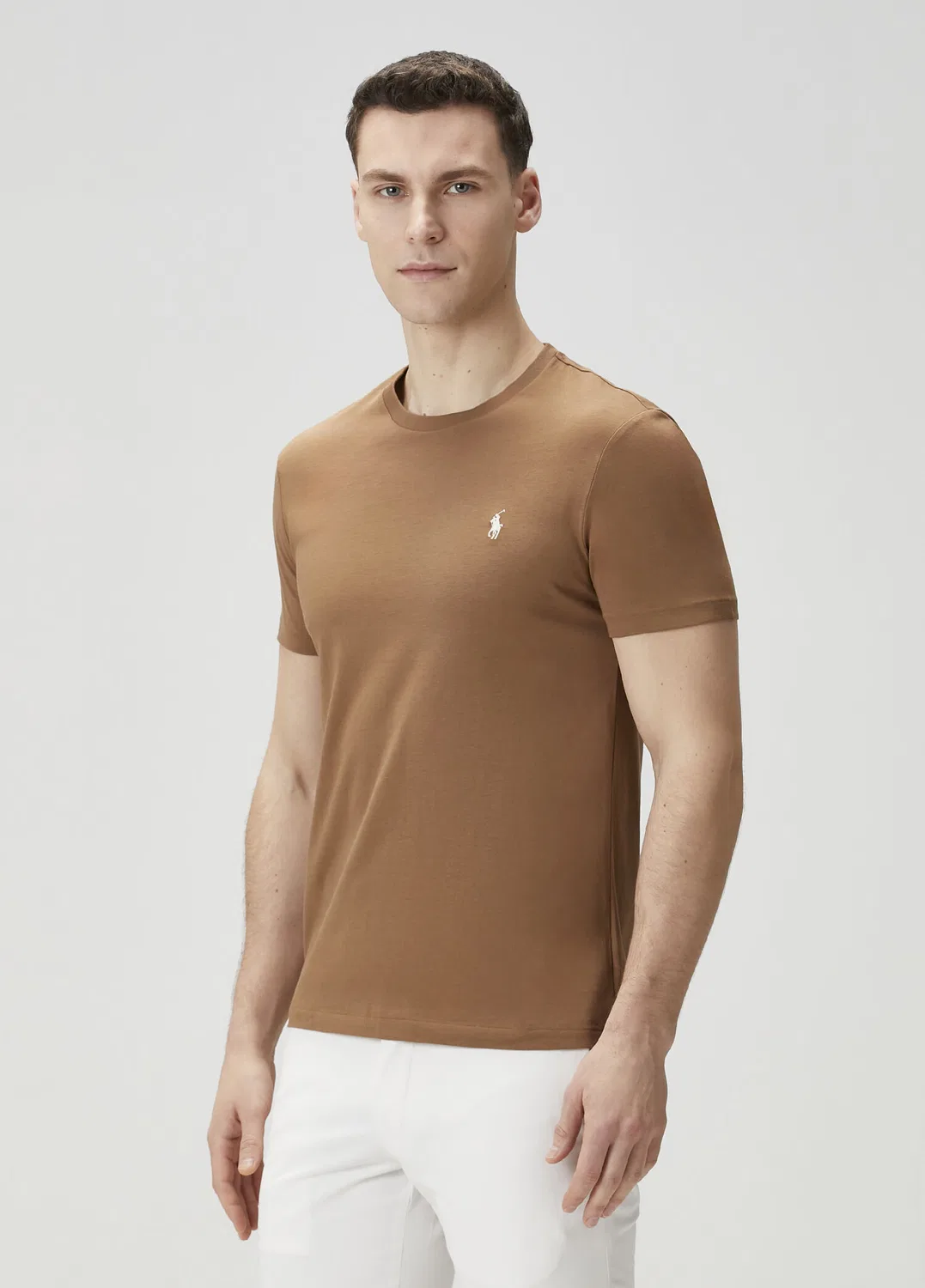 Футболка базовая Polo Ralph Lauren, коричневый — фото 3