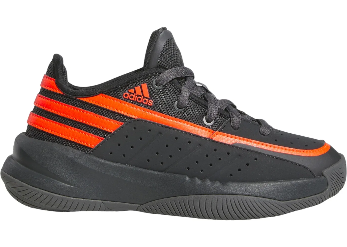 Детские кроссовки с высоким верхом Adidas Front Court Adidas, Carbon/Grey Six/Solar Red