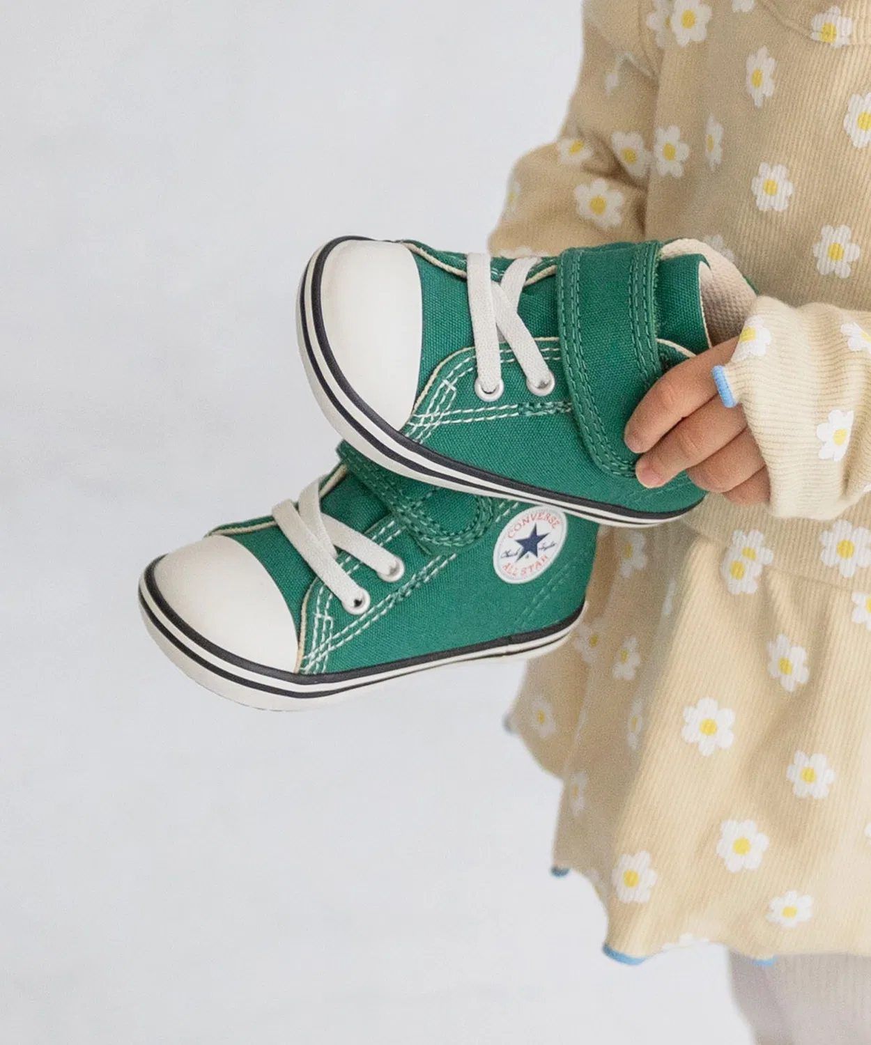 Детские кеды с липучками V-1 CONVERSE, Green