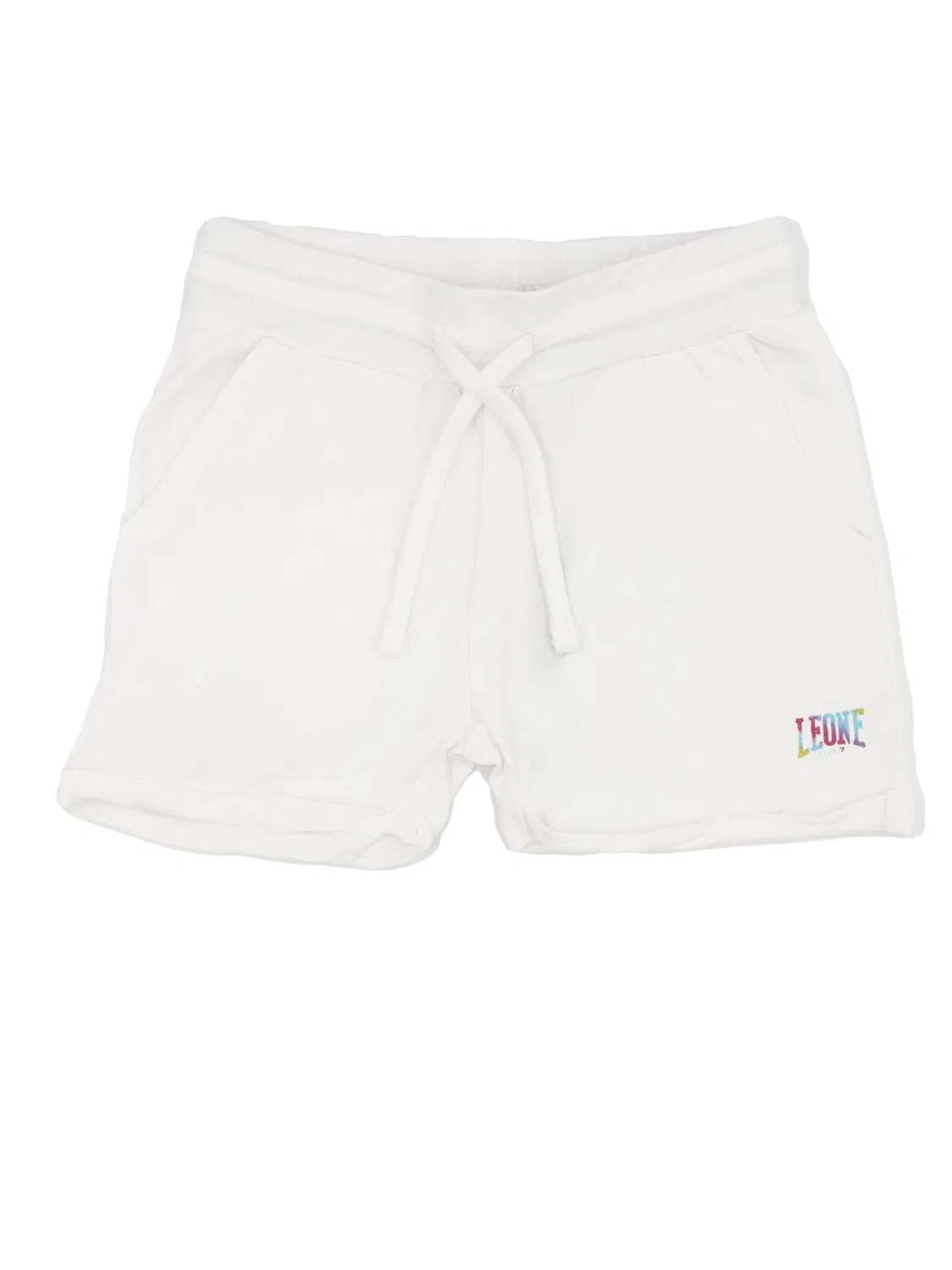 Детские спортивные шорты для девочек из стрейч-хлопка Leone Bright, Leone 1947 Apparel, Weiss