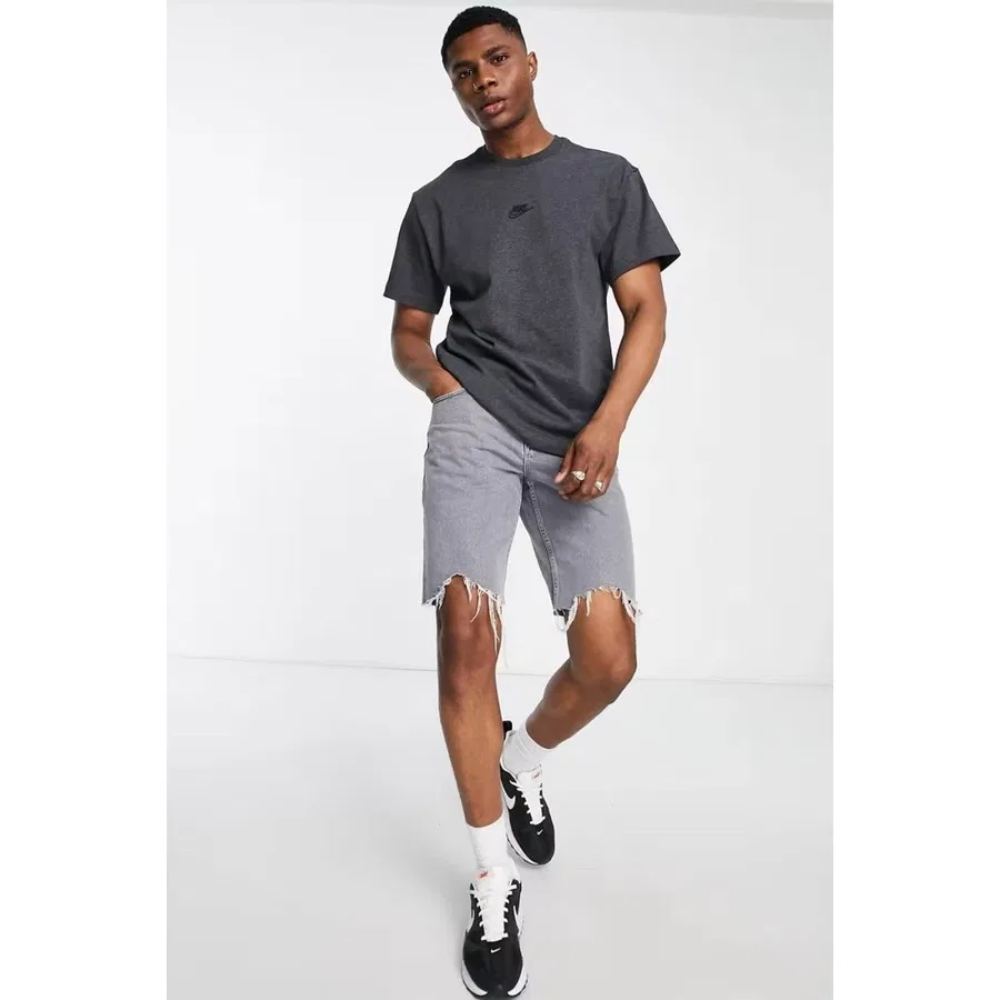 Футболка свободного кроя с длинным рукавом Nike Premium Essentials Loose Fit, Антрацитовый — фото 4