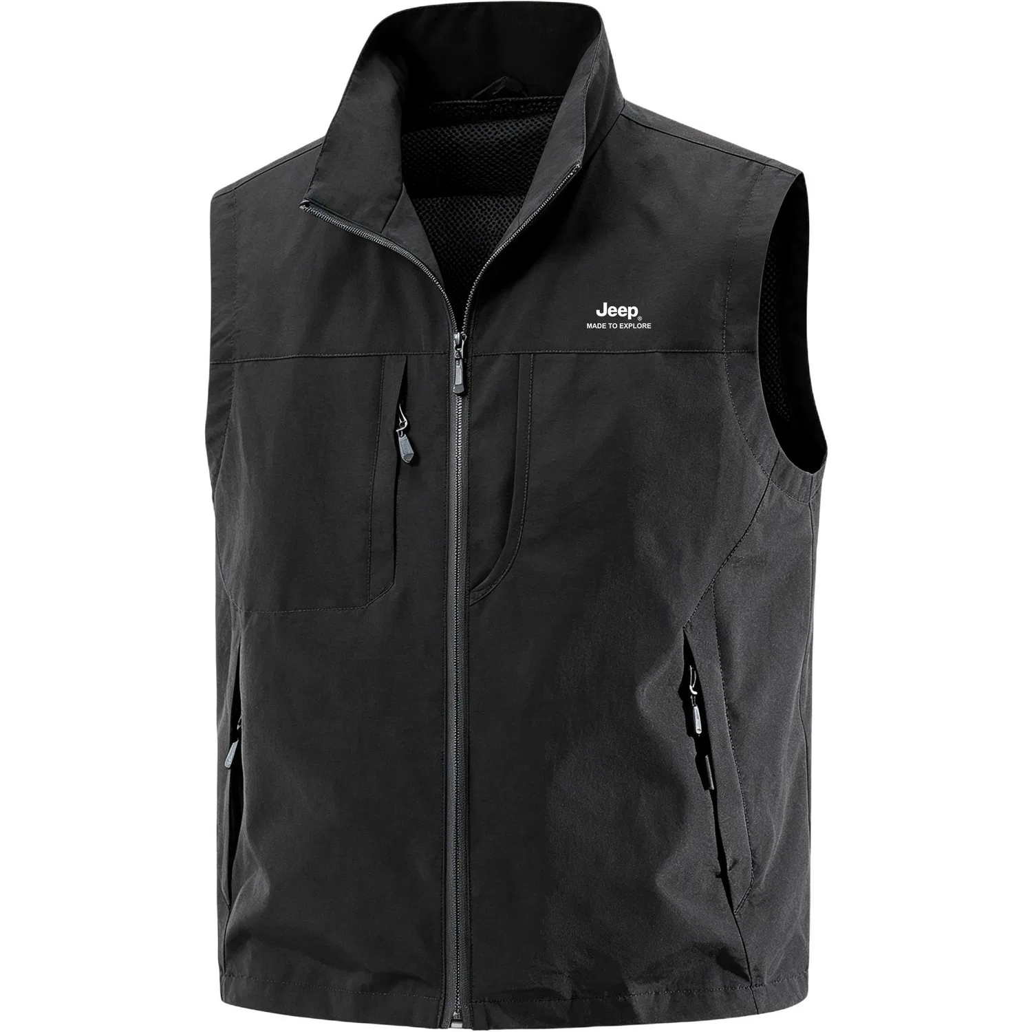 Детский жилет с воротником-стойкой Jeep Leisure Collection, Black