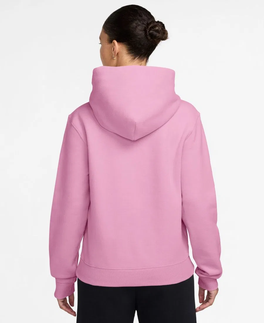 Женский худи-пуловер Studio Fleece средней плотности Nike, Pink Rise/Sail — фото 3