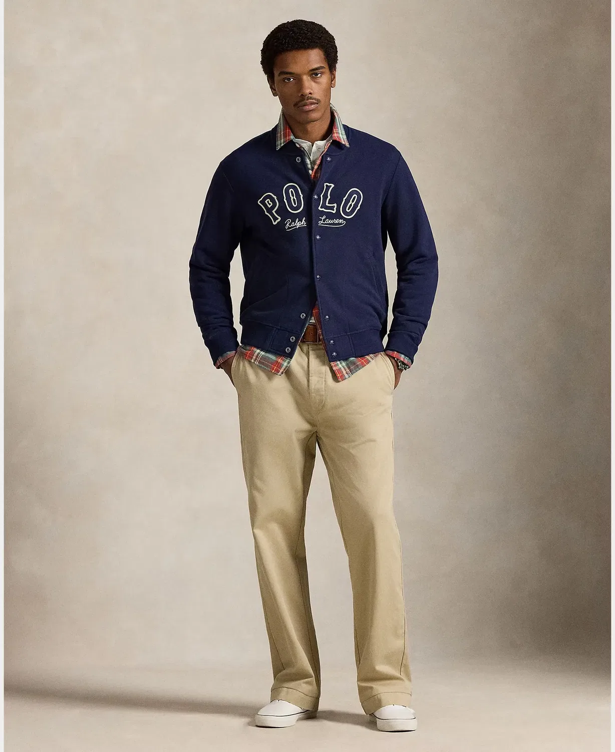 Мужская бомбер-куртка с логотипом Polo Ralph Lauren, Azul Marino