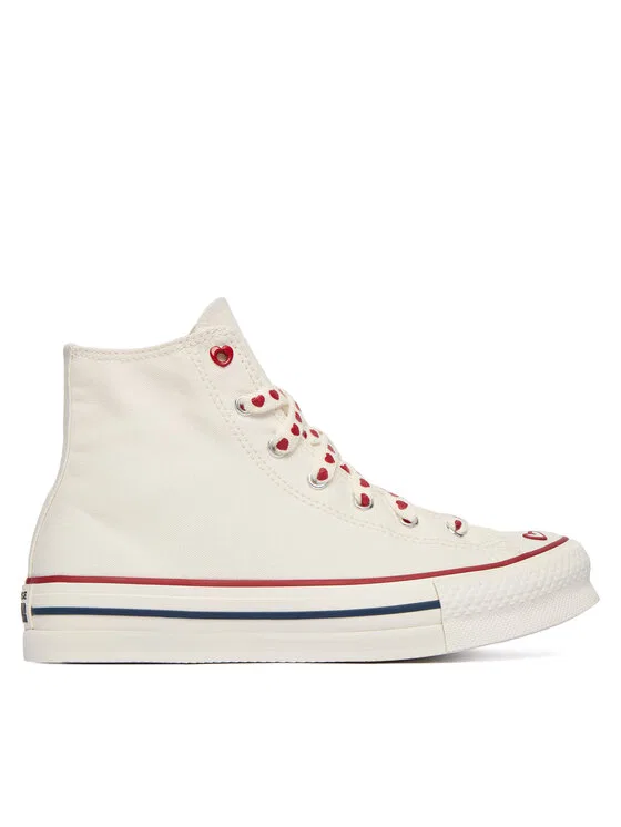 Кеды Chuck Taylor All Star Lift Platform Hearts Converse, кремовый