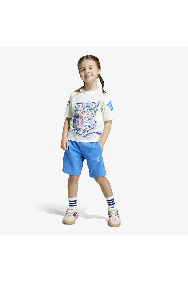 Детский комплект для девочек с принтом Marvel Kids Adidas, Blue