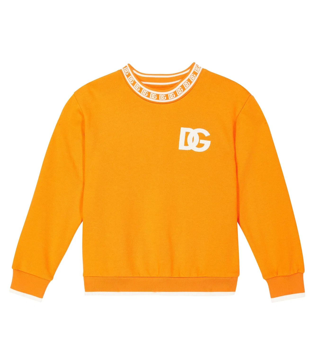 Толстовка хлопковая Dolce&Gabbana Kids, оранжевый