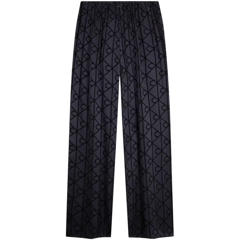 Женские пижамные брюки с длинным рукавом Calvin Klein, Gray Letter