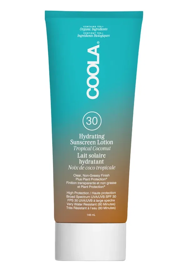 Крем для тела Sonnencreme Classic SPF 30 Tropical Coconut - защита от солнца 148 мл Coola, прозрачный