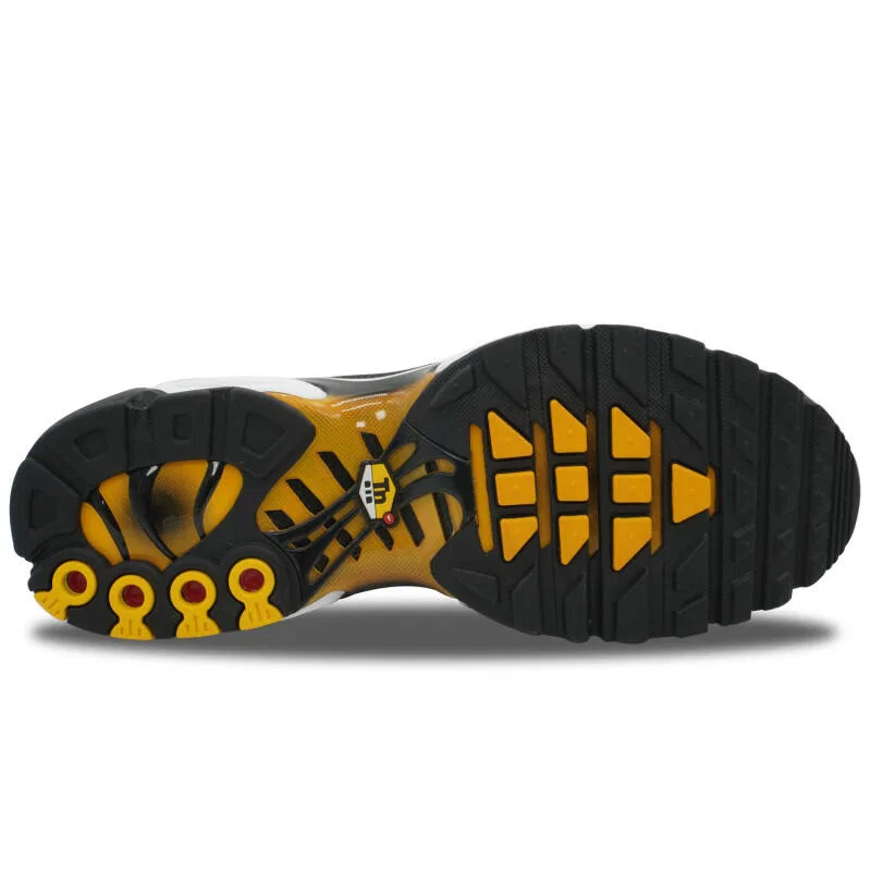 Детские кроссовки с амортизацией Nike Air Max Plus TN, Black University Gold, Schwarz — фото 3