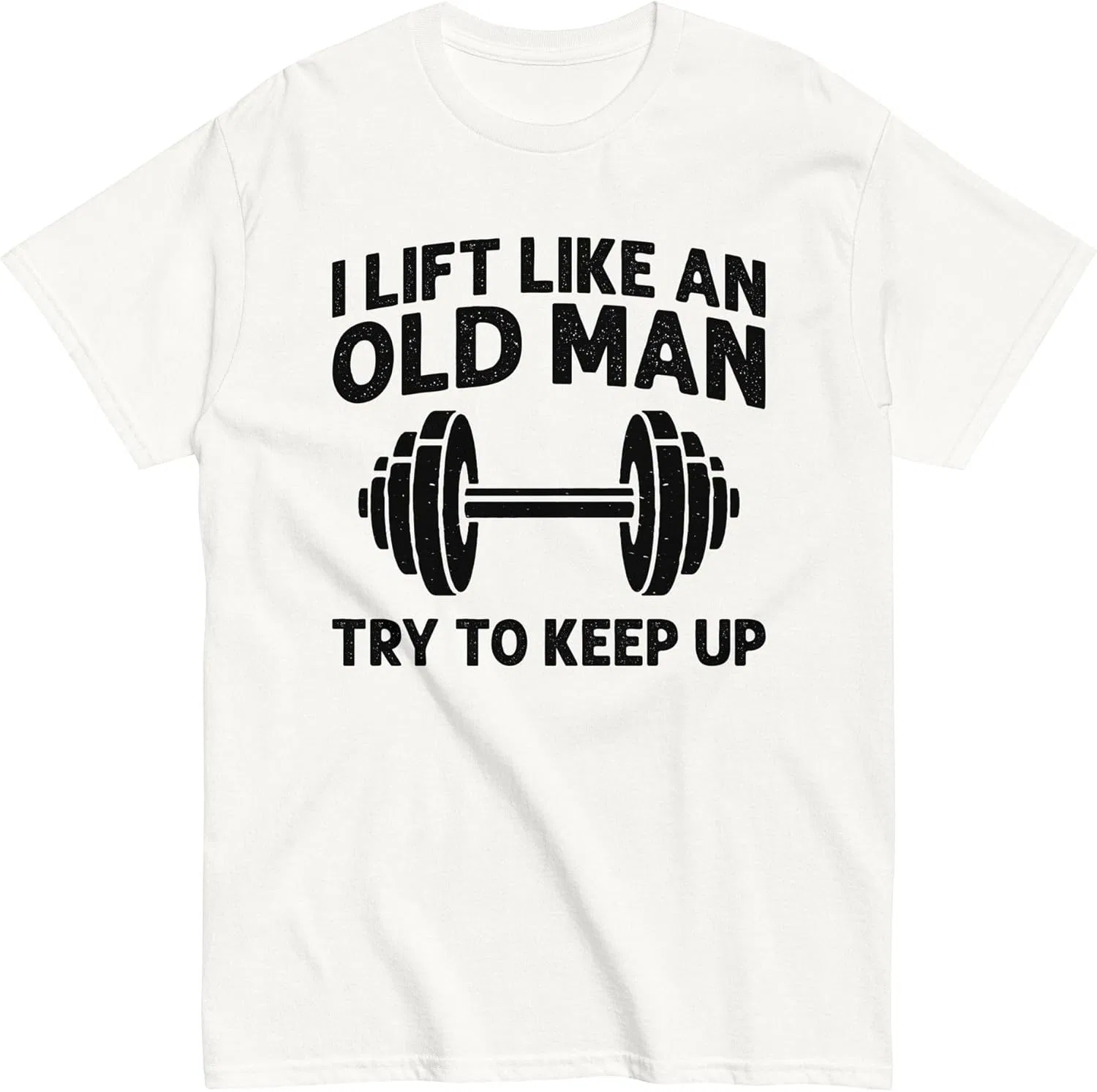Мужская футболка с принтом I Lift Like an Old Man, White
