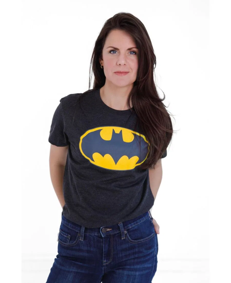 Футболка с принтом Justice League Matching Family Cosplay T-Shirt, Batman Slate Grey — фото 3