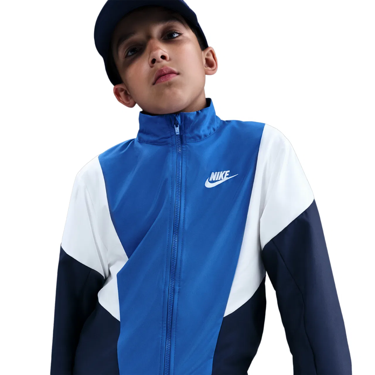 Спортивный костюм для мальчиков NSW Woven Nike, цвет White/Game Royal/Midnight Navy — фото 3