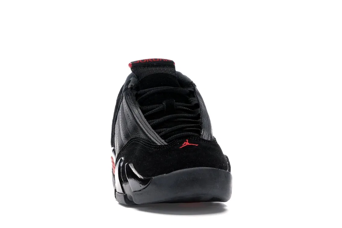 Детские кроссовки Lifestyle с кожаным верхом Jordan 14 Retro Jordan, Black/Varsity Red-Black — фото 2
