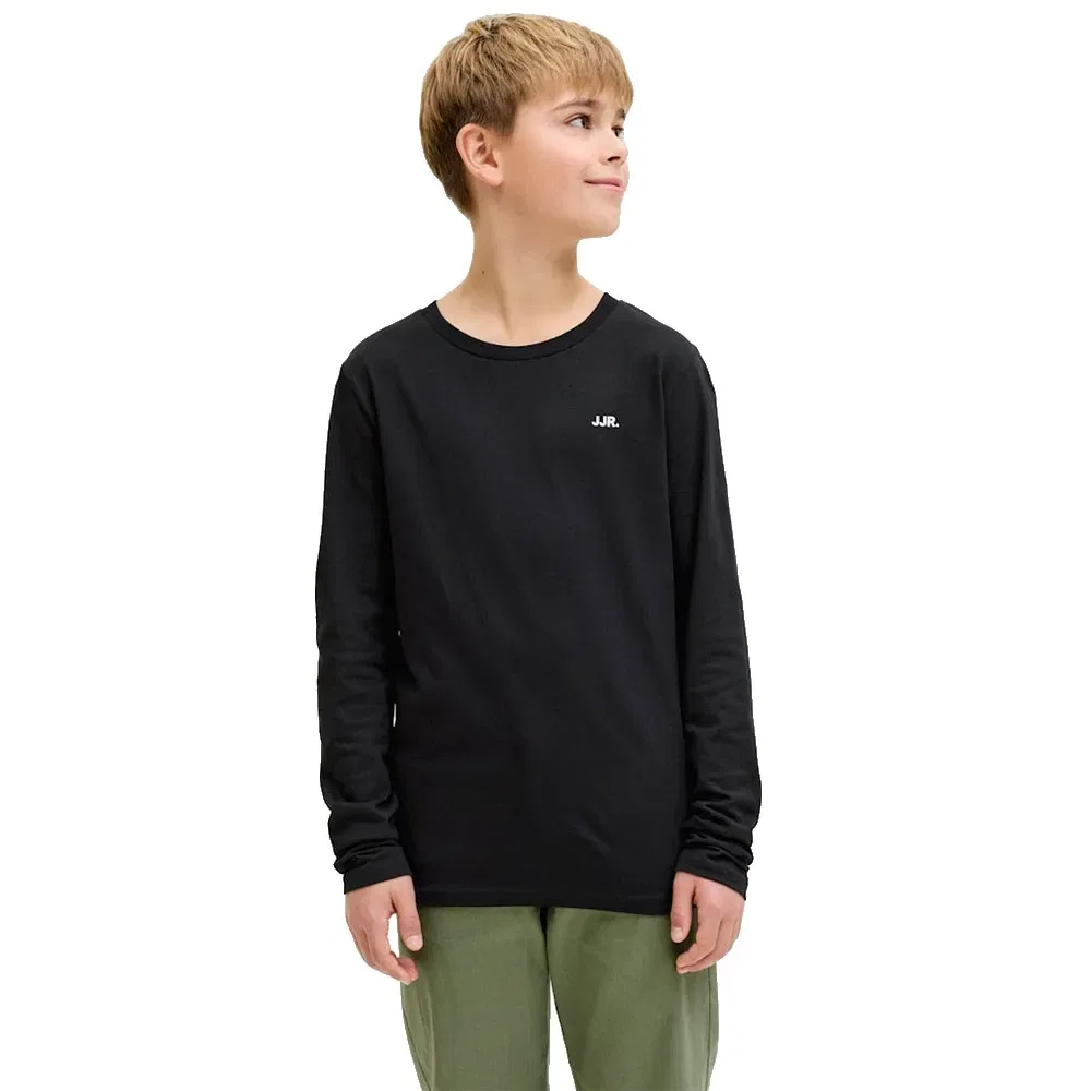 Футболка с длинным рукавом Rebbel Logo Jack & Jones, черный