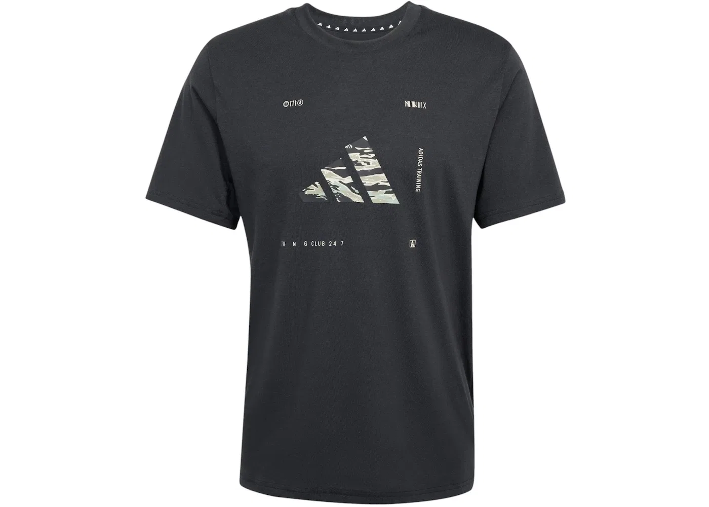 Мужская футболка с принтом Adidas Climacool Camo Logo Graphic Tee, Black