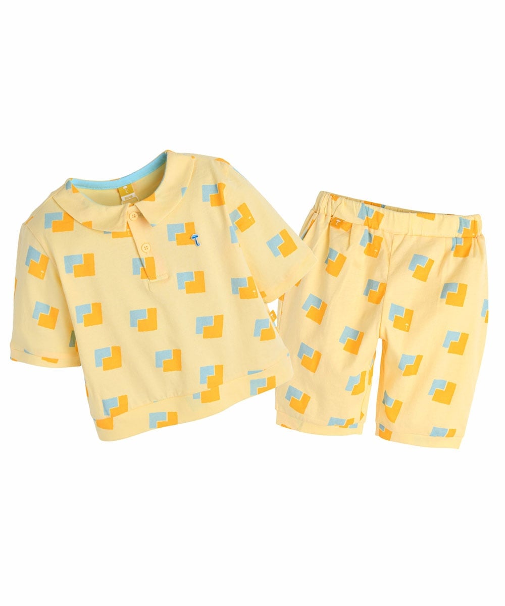 Комплект из топа и брюк длиной 3/4 Moimoln, Yellow