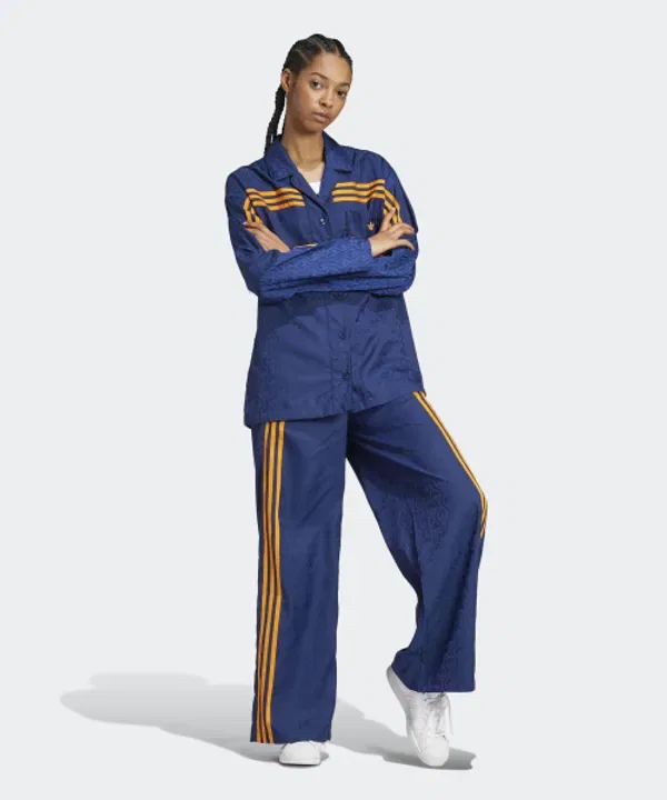 Рубашка 70-х, Adidas, синий — фото 3
